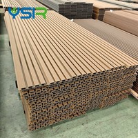 Panneaux muraux extérieurs en WPC Great Wall Board, imperméables, ignifuges, revêtement en bois plastique, surface 3D, utilisation en extérieur, hôtels, bureaux