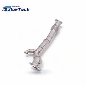 Tubo de Escape de Alto Rendimiento FlowTech SS304 con Acabado Espejo de 1.5 mm de Espesor (Tubo Recto) con Protección Térmica para GK5 1.5L L15B - Product Image 2