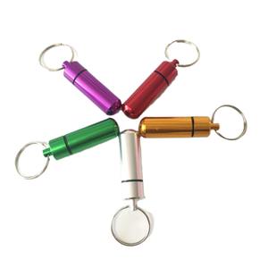 Bouteille à pilules créative en alliage d'aluminium, Mini boîte de rangement étanche et portable pour voyage, outils de survie en plein air, couleur aléatoire - Product Image 2