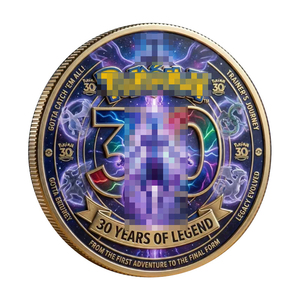 Moneta Commemorativa in Metallo per il 30° Anniversario, Souvenir da Collezione, Protagonista 'Gotta Catch 'Em All' - Product Image 5