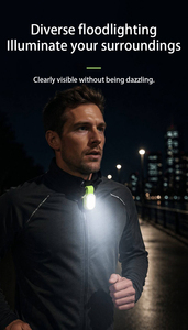 <span class=keywords><strong>Lampe</strong></span> de sécurité LED 2-en-1 à clipser <span class=keywords><strong>pour</strong></span> la course nocturne, la marche en extérieur, le cyclisme, et comme lumière d'avertissement réfléchissante <span class=keywords><strong>pour</strong></span> sac à dos - Product Image 2