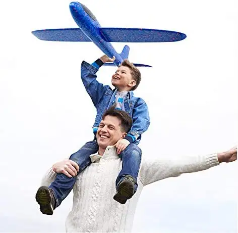 Modelo de avión de goma EVA para niños, juguetes deportivos divertidos, planeador de espuma