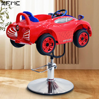 Équipement de salon pour enfants, rotation à 360 degrés, jouets Spider-Man rouges, chaises de salon de coiffure pour enfants avec lecteur de musique intégré