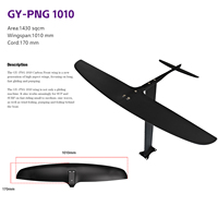 Planche de surf hydrofoil en carbone OEM Kite Surf PNG1010, aile de foil pour planche de surf électrique, équipement de kitesurf hydrofoil