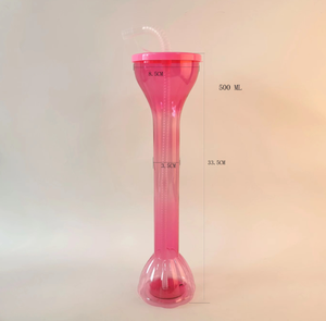 Logo personalizzato yard tazze bere collo lungo bottiglia di acqua magia granite tazza di plastica bottiglie per bevande - Product Image 6