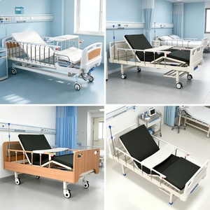 Cama de Rehabilitación Ajustable con Doble Manivela, Ajuste Manual de 6 Posiciones, Barandilla y Mesa Auxiliar Personalizada para Cuidado y Recuperación - Product Image 2