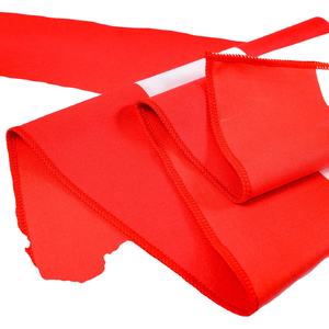 Toalla de playa rayada sin arena de secado rápido de microfibra roja y blanca personalizada - Product Image 6