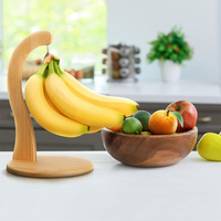 Bamboe Moderne Aanpasbare Polygoonvormige Ecologische Voedselbewaarbak Bananenhaak Keukenblad Pantry Koelkast