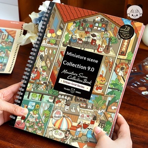 Miniature Scene <strong>Collection</strong> <strong>Book</strong> 9.0 Cityscape Scenery <strong>Sticker</strong> Fun Cartoon Three-dimensional House Diary Educational - Product Image 4