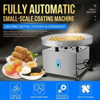 Machine à enrober les boules de dessert aux biscuits de noix de coco en acier inoxydable haute efficacité HN QDMECH, petite machine à enrober la farine pour usine de snacks