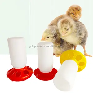 TYC poultry equipment 1L manual plastic quail bird pigeon feeder chick feeder and drinker