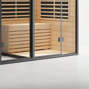 Hammam sec personnalisé haut de gamme luxe 2 4 6 8 10 personnes salle à ondes lumineuses pruche salle de bain sauna à vapeur et infrarouge salle de combinaison - Product Image 5