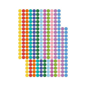 Autocollants adhésifs colorés en forme de points, impression personnalisée, petites étiquettes rondes - Product Image 2