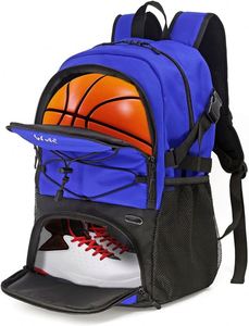Sac à dos de basketball pour hommes, sac de football avec compartiment pour ballon et compartiment pour chaussures pour l'entraînement au basketball, au football et au volley-ball - Product Image 4