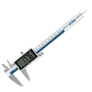 DITRON Stainless Steel Digital Display Caliper 150mm/6 Inch High Precision Measuring Tool LCD Screen Vernier Caliper