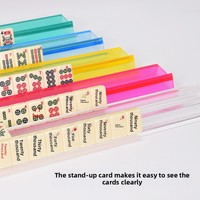 Règle de Mahjong Américaine Sacrée Impériale et Règle de Rangée 405 cm en Plastique Édition Compacte avec Support de Rangement