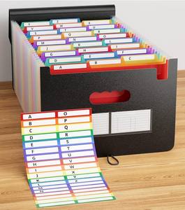 Haute qualité <span class=keywords><strong>pas</strong></span> <span class=keywords><strong>cher</strong></span> personnalisé 24 poches extensible fichier dossier accordéon fichier organisateur Portable A4 lettre taille fichier boîte - Product Image 4