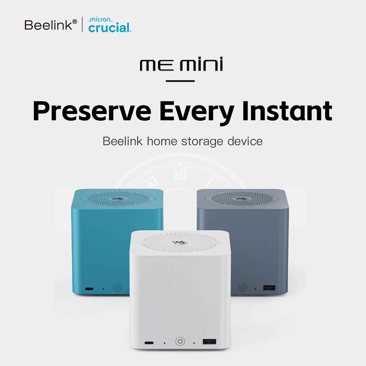 ME Mini 6 Slots Storage NAS Mini PC - Intel N150, 12GB RAM, 2TB