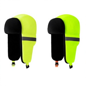 Custom <b>Winter</b> Earflap <b>Hat</b> Fluorescent Color Bows Cartoon Pattern Lei Feng Style Reflective Strips - Product Image 2