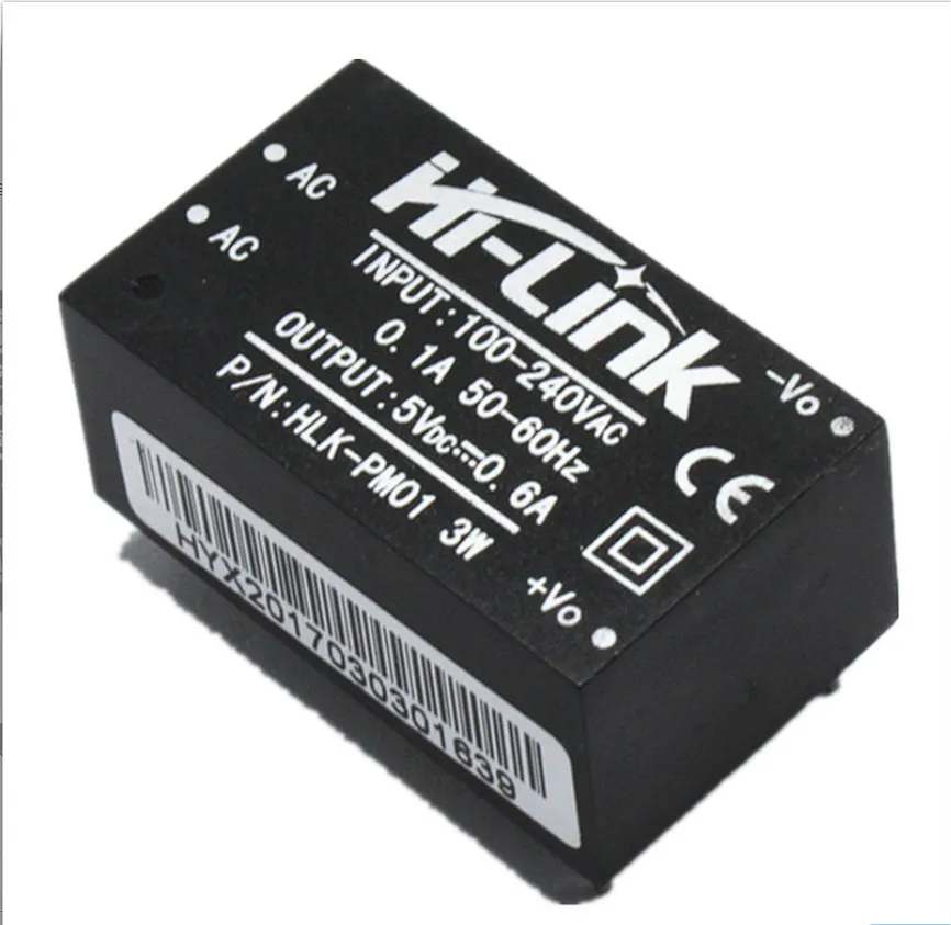 HLK-PM01 PM03PM12 โมดูลพลังงานขนาดเล็ก 220v ถึง 5v สมาร์ทโฮมสวิตช์แยก AC-DC