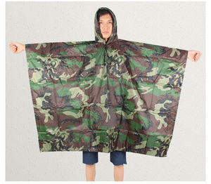 Impermeable de PVC para Exteriores LOTUS Spring, Camuflaje, Multifuncional, Poncho para Adultos 3 en <span class=keywords><strong>1</strong></span>, Capa de Senderismo, Suministros de Montañismo Especiales - Product Image 4