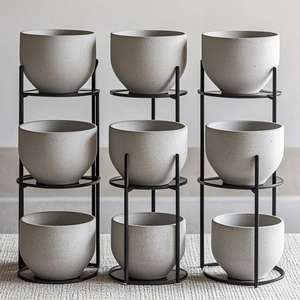 Venta directa <span class=keywords><strong>de</strong></span> fábrica <span class=keywords><strong>de</strong></span> macetas <span class=keywords><strong>de</strong></span> boca redonda, varios tamaños, precios asequibles, adecuadas para uso en exteriores - Product Image 1