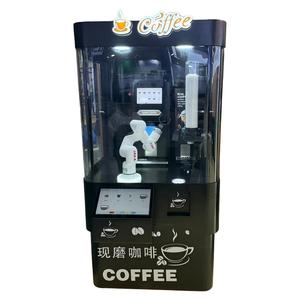 Kiosque à café robotisé entièrement automatique à 6 axes W200-S, distributeur de café intelligent sans personnel avec fonction latte art et machine à glaçons - Product Image 1