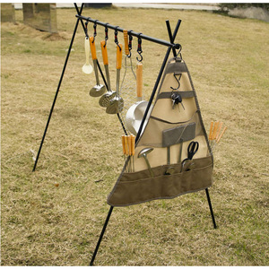 Bolsa de almacenamiento triangular para camping, organizador de vajilla, bolsa para aventuras al aire libre, bolsa de picnic, bolsa para utensilios de mesa, personalizable. - Product Image 2