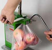Machine à corder les ongles en aluminium avec tondeuse pour supermarché Nouvelle machine à sceller les sacs en maille de nylon manuelle d'emballage vertical
