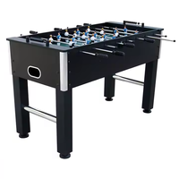 Table de football/soccer professionnelle de haute qualité en MDF+PVC noir, personnalisable, pour jeu en intérieur