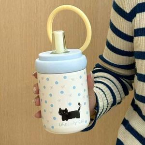 316 Stainless Steel Insulated Water Bottle Pop-Up Lid Portable Thermal Bottle <b>Large</b> Capacity Food Grade Travel Mug - Product Image 2