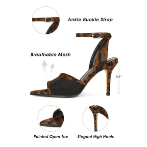 Sandali Donna 2026 <span class=keywords><strong>con</strong></span> <span class=keywords><strong>Tacco</strong></span> Alto, Cinturino <span class=keywords><strong>alla</strong></span> <span class=keywords><strong>Caviglia</strong></span>, Punta Aperta, in Rete, Scarpe Eleganti Estive <span class=keywords><strong>alla</strong></span> Moda - Product Image 4