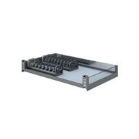 ARTSTEEL Laci Piring Modern yang Dapat Ditarik dengan 2 Rak Multi-Fungsi Soft-Close untuk Piring dan Mangkuk Penyimpanan Kabinet Dapur
