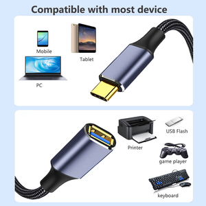 Đối Với Xiaomi Đối Với Huawei Tương Thích 90 Độ USB C Type-C Adapter Chuyển Đổi Android Ổ Đĩa <span class=keywords><strong>Flash</strong></span> OTG Cáp USB 3.0 Nữ Nam - Product Image 4