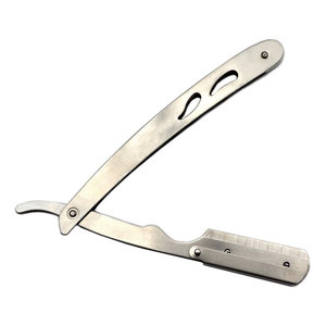 มีดโกนตัดผมแบบตรงรุ่นใหม่ พร้อมใบมีดเปลี่ยนได้ สำหรับเครื่องมือตัดผมมืออาชีพ มีดโกนตัดผมสแตนเลส - Product Image 2