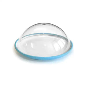 Couvercles de sushi dôme écologiques de 5.5 pouces en plastique transparent recyclable avec matériaux recyclés pour des emballages alimentaires sûrs et sécurisés pour boissons - Product Image 2