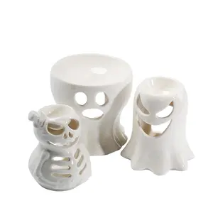 Halloween decorations ceramic wax burner skeletons style of candle wax warmer ghost style of candle warmer lamp