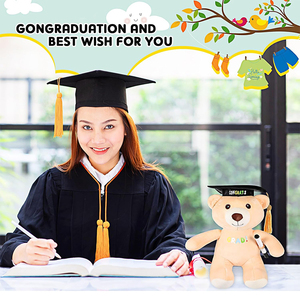 Ours en peluche personnalisé de haute qualité de 11 pouces avec stylo pour autographie, Cadeau de remise de diplôme pour la promotion 2026, Ours signature pour félicitations de diplômé - Product Image 3