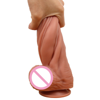 Juguete Sexual de Silicona Líquida para Hombre y Mujer, Dildo Gigante Realista, Dildo Grande XXL, Vibrador Realista de Silicona Gruesa