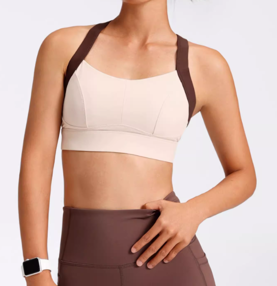 New Arrival Custom Women's Sports Crop Tops with Built-in Padded Bra High Elastic Quick Dry Fabric for Yoga Gym Workout