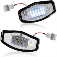 Luz LED para Matrícula CIGO, DC12V, 18 LED, Lente Transparente, para Sedán, Pilot, Odyssey, TL, TSX, MDX, ILX, RDX, Camioneta