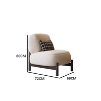Fauteuil de loisir créatif de luxe nordique à un siège pour salon, balcon, hôtel, maison d'hôtes, réception et négociation