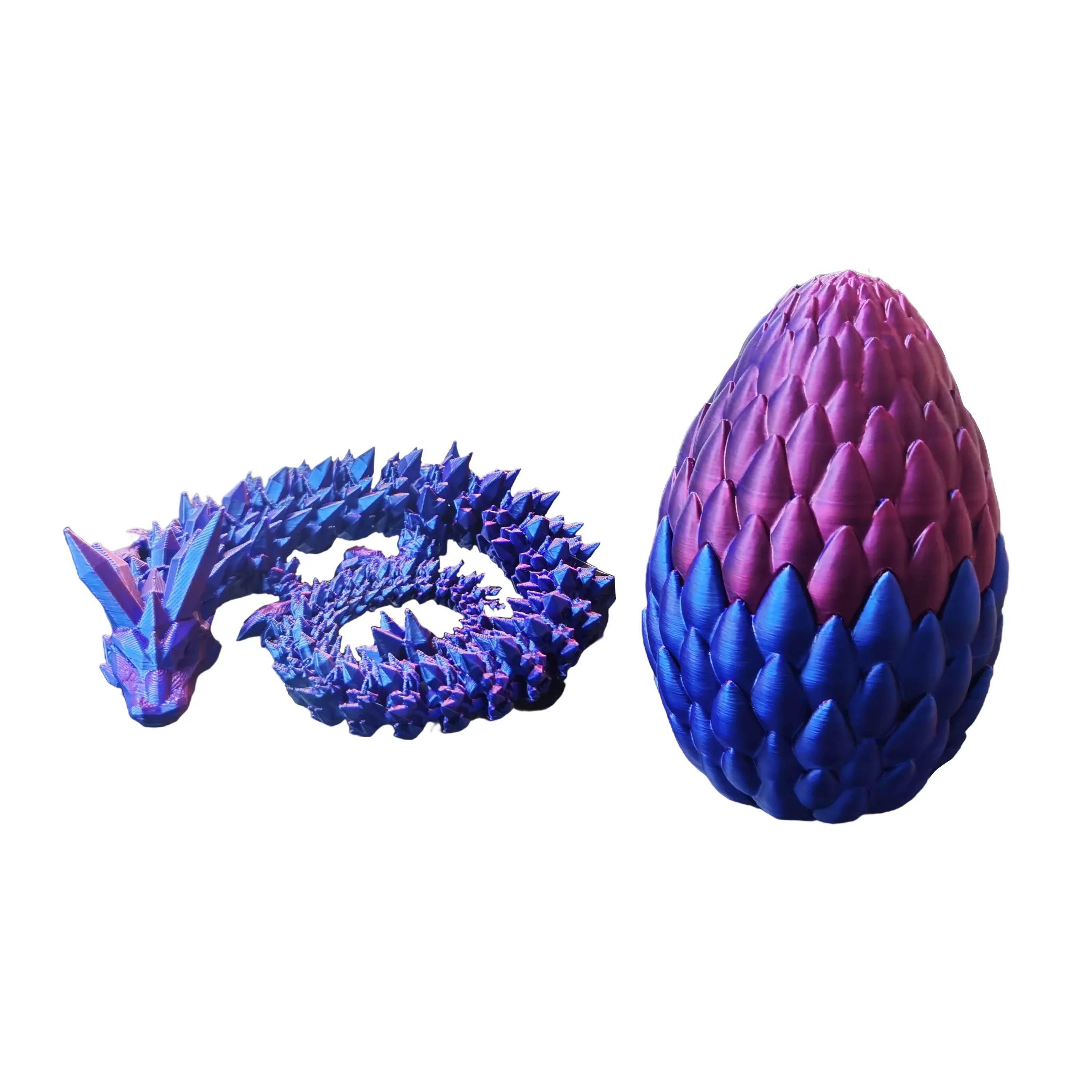 Custom High Quality Movable Crystal Dragon and Egg FDM 3D Printed Chinese Dragon 3D Printing Service