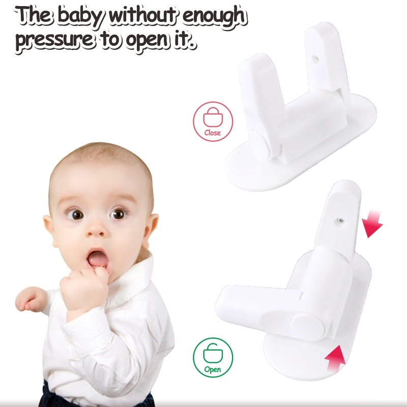 Prodigy DB002 90 Degree Rotation Baby Door Lock Drill-free 3M Adhesive Child Door Lock Baby Safety Door Lever Lock · image 3