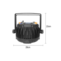 Projecteur LED à batterie, sans fil, DMX, alimenté par batterie, projecteur LED PAR 12*18w, étanche, pour scène extérieure