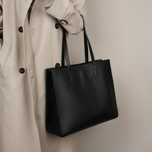 AndoBag Tote Bags for <b>Women</b> Genuine Cow Leather High Capacity Female 13.3" Laptop <b>Briefcase</b> Fashion Simple Commute Bag 2302 - Product Image 3