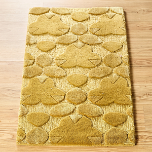 Tapis en laine tufté à la main à motifs floraux personnalisés, écologique, antidérapant, tapis de sol doux - Product Image 1