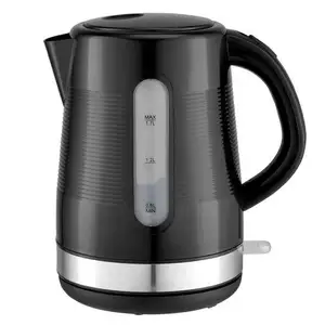 371380 New Design Hot Sell Black Retro 1.7L Electric Kettle With 360 Degree Rotating Base