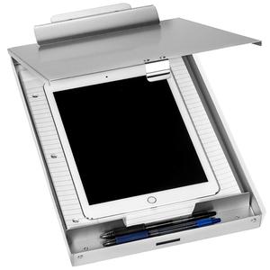 <strong>Clipboard</strong> Metal Storage <strong>Aluminum</strong> for A4 Paper Customized Waterproof LOGO Silver Color 34*32*48cm Rectangle 14.5/13.5KGS Features - Product Image 5
