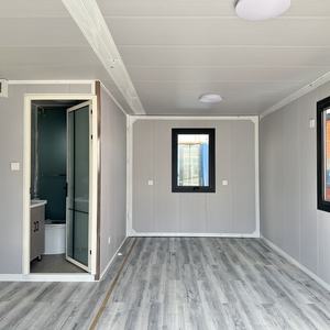 Casa contenedor extensible moderna de 20 pies, fácil instalación, pequeñas casas prefabricadas de acero para oficina, tienda, <span class=keywords><strong>hotel</strong></span>, uso escolar - Product Image 4